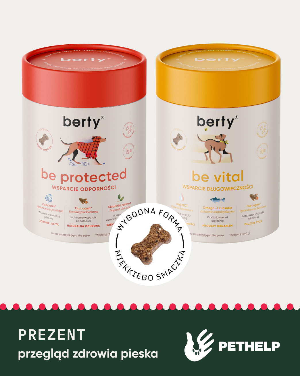 Be protected & Be vital = wsparcie odporności dla psów w wieku 5+