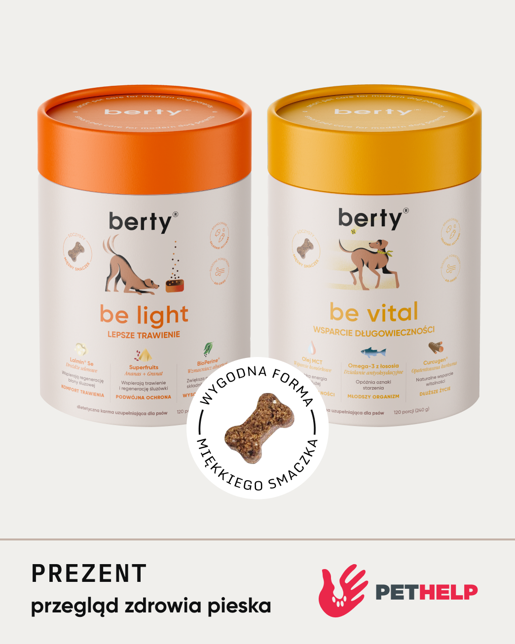Be light & be vital = wsparcie przeciwzapalne dla dorosłych psów