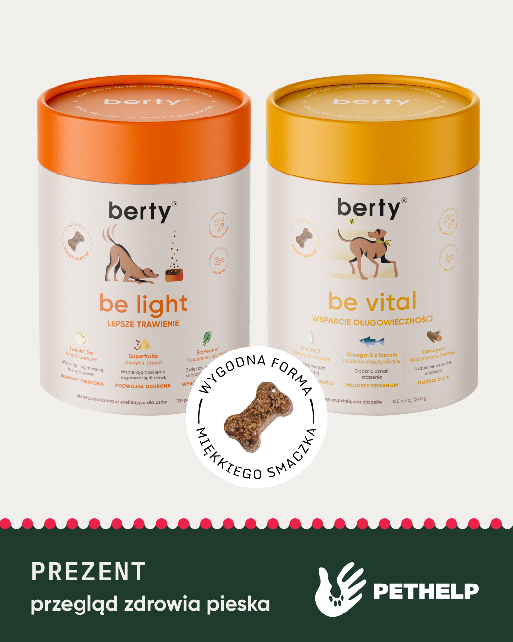 Be light & be vital = wsparcie przeciwzapalne dla dorosłych psów