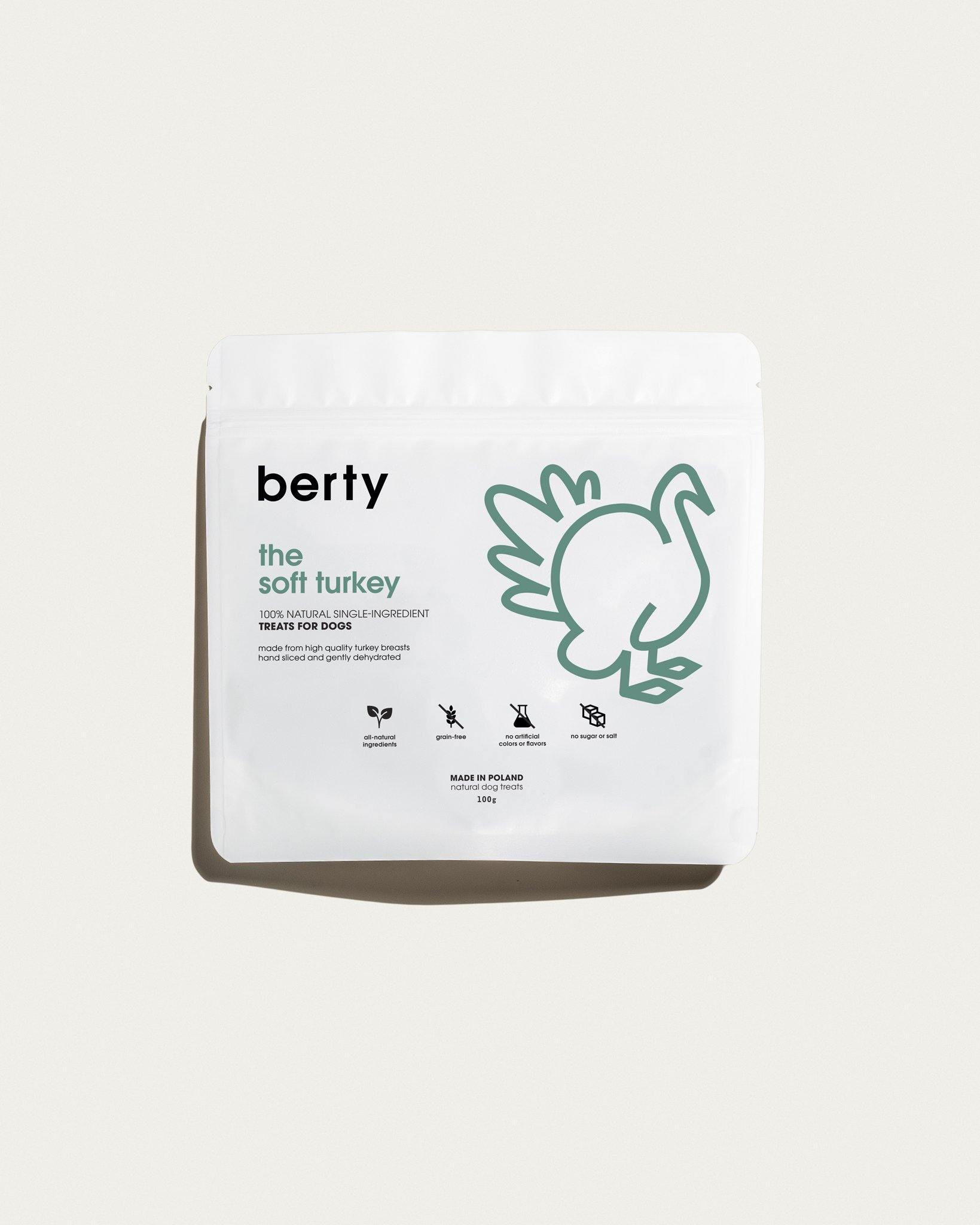 the soft turkey - treats for dogs - berty