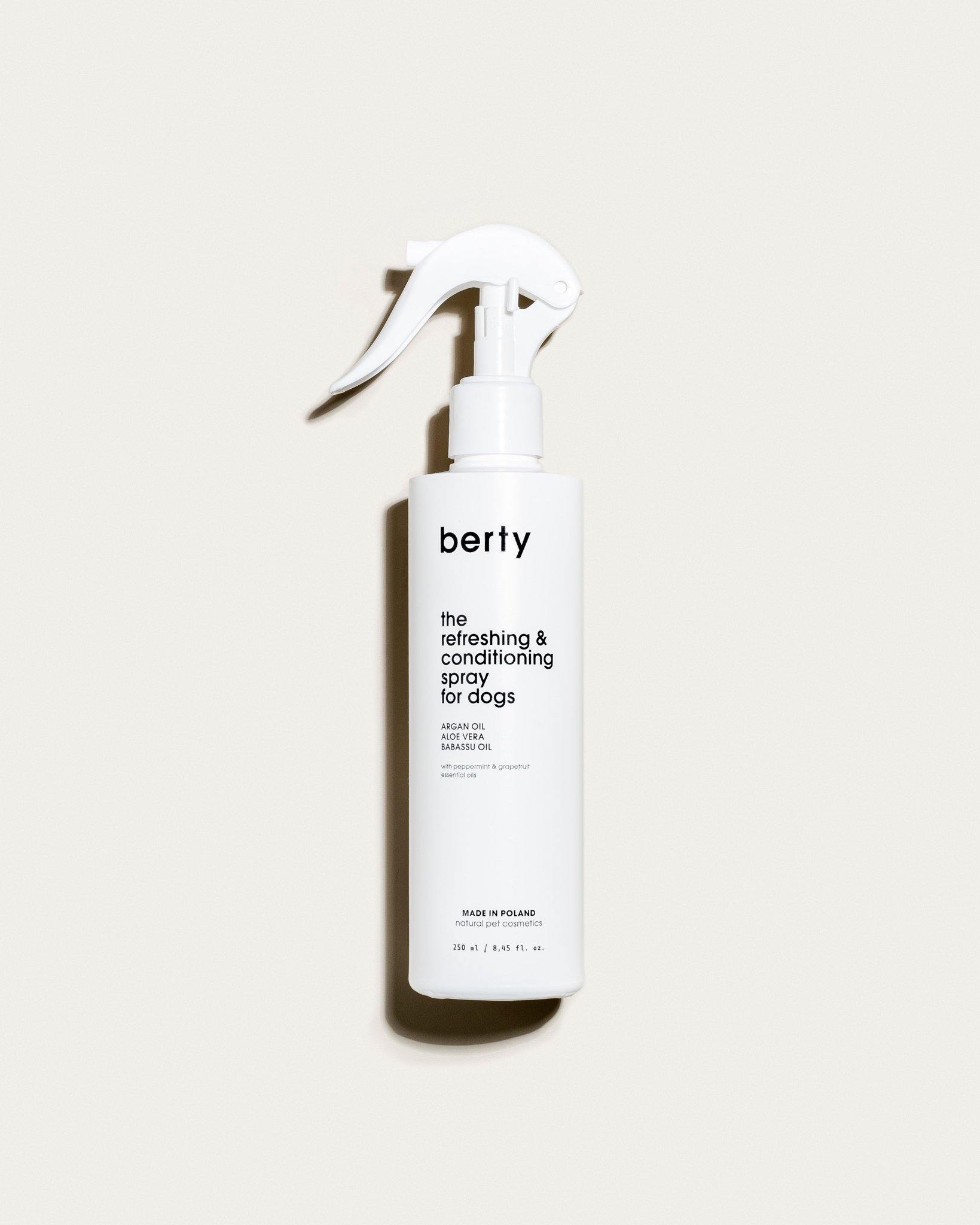 the refreshing & conditioning spray for dogs - berty
