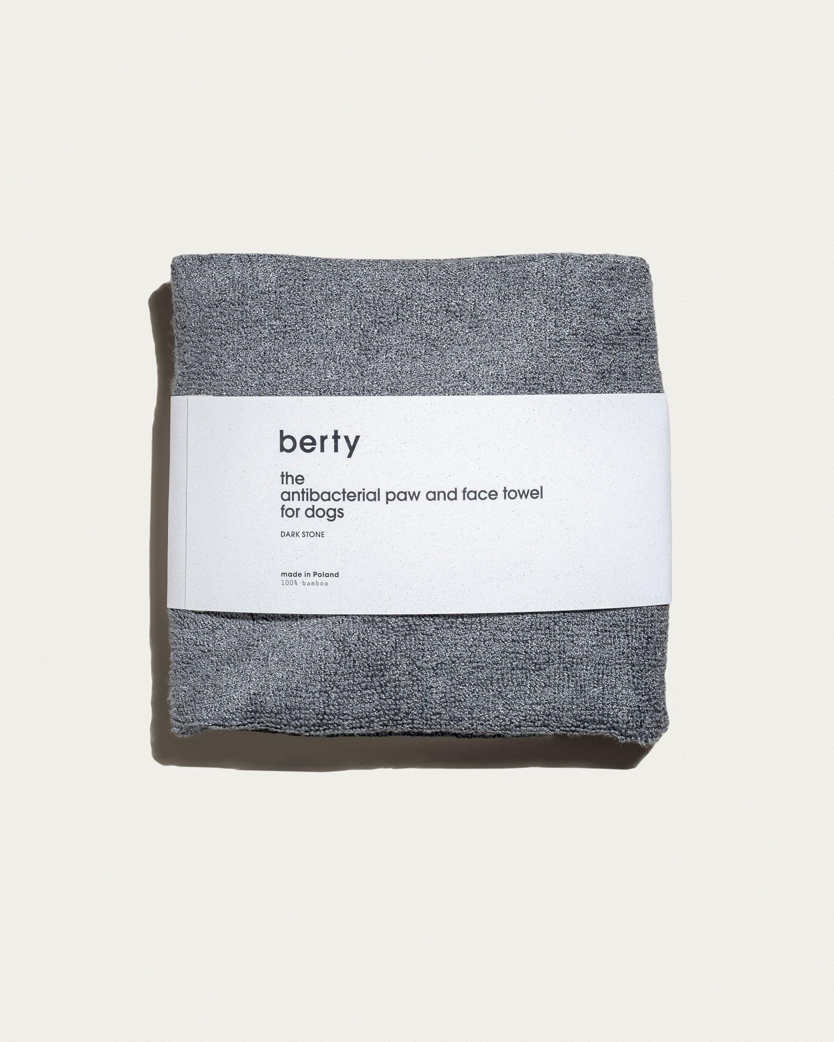 the antibacterial paw and face towel for dogs - berty