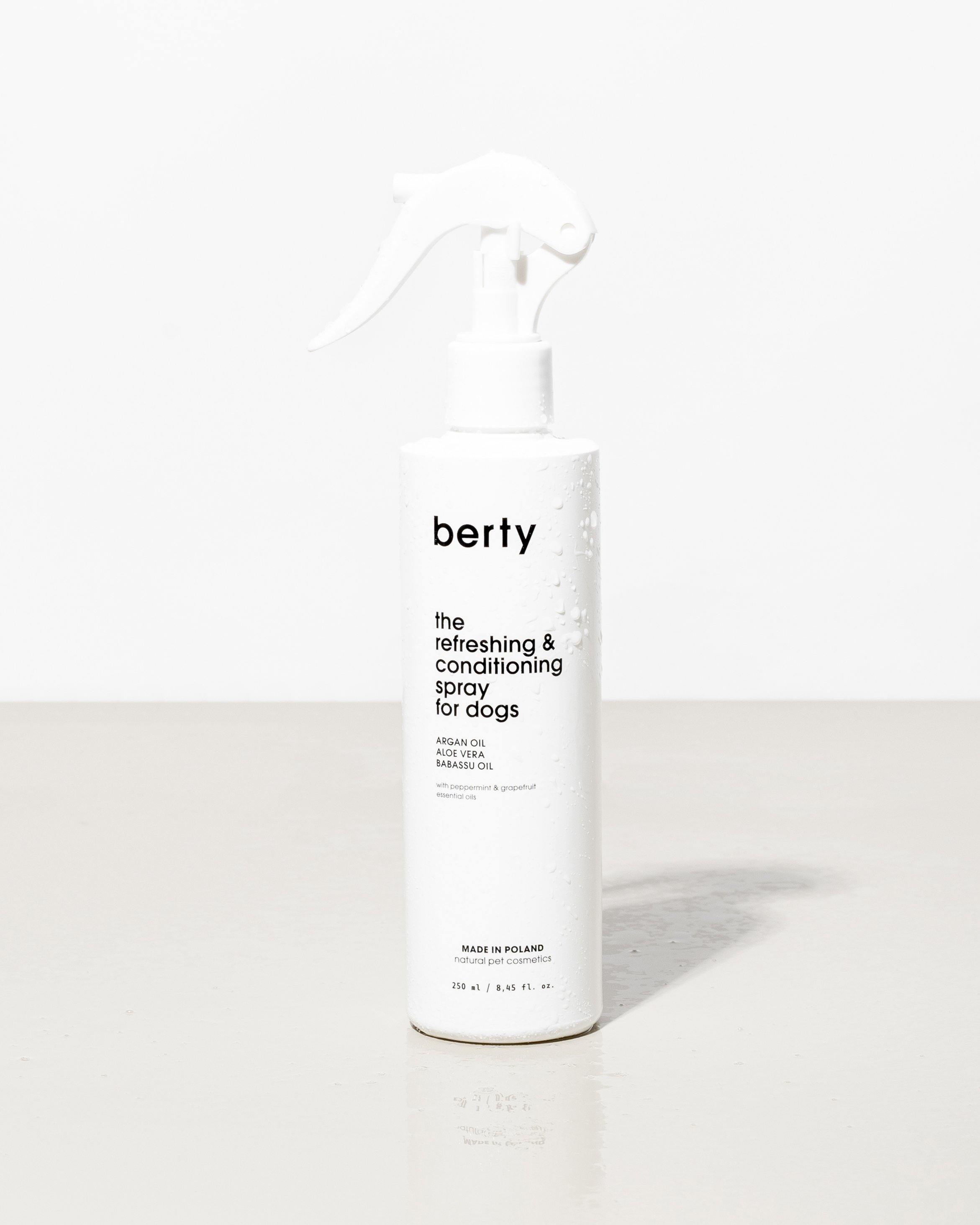 the refreshing & conditioning spray for dogs - berty